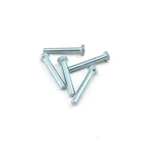 Blue White Zinc Hex Bolts Carbon Steel DIN933